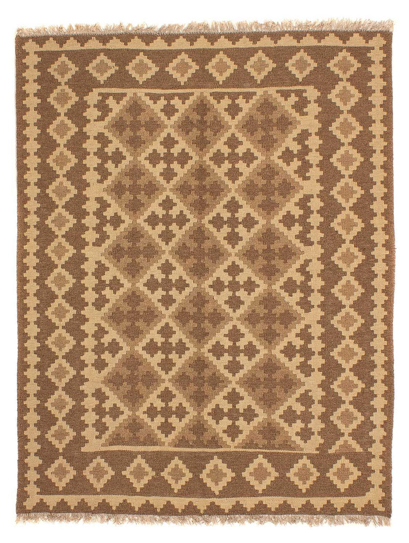 Kelim Fars Teppich 145x192cm - hellbraun
