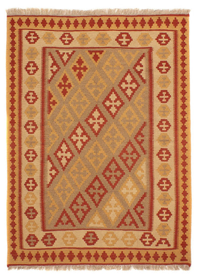 Kelim Fars Teppich 146x198cm - hellbraun