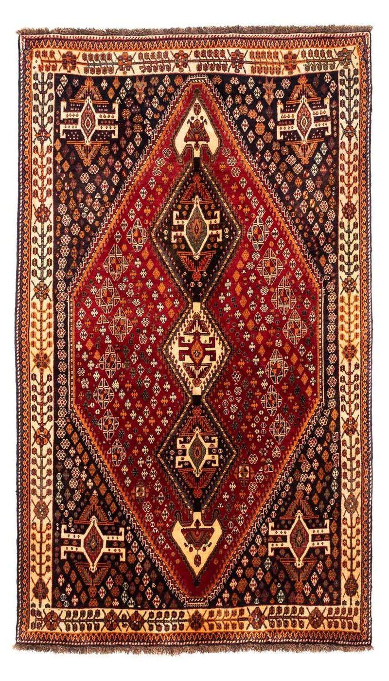 Shiraz Teppich 150x247cm - Perserteppich - dunkelrot