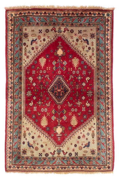 Shiraz Teppich 105x158cm - Perserteppich - dunkelrot