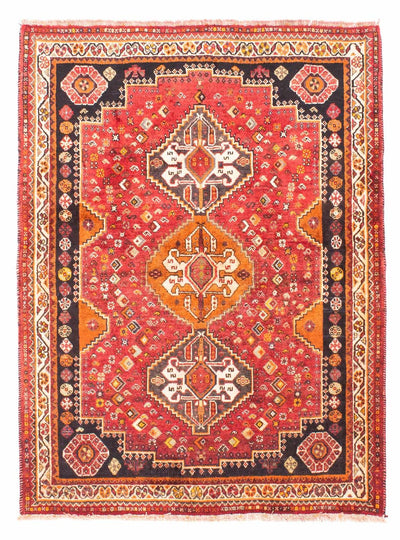 Ghashghai Teppich 118x158cm - Perserteppich - dunkelrot