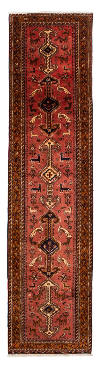 Shiraz Teppich 100x403cm - Perserteppich - hellrot