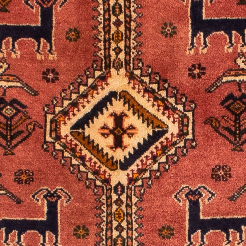Shiraz Teppich 100x403cm - Perserteppich - hellrot