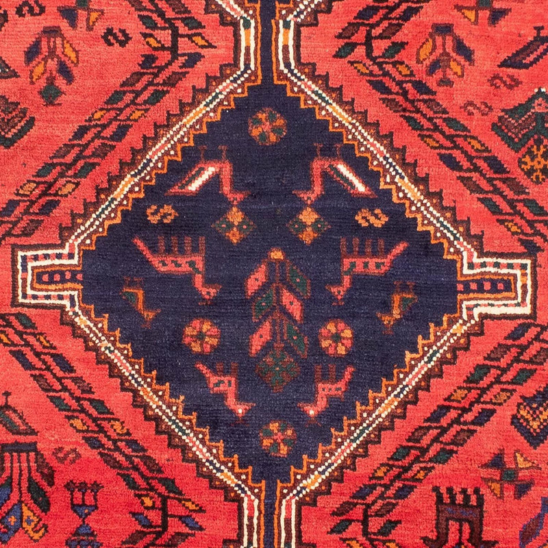 Shiraz Teppich 210x296cm - Perserteppich - hellrot
