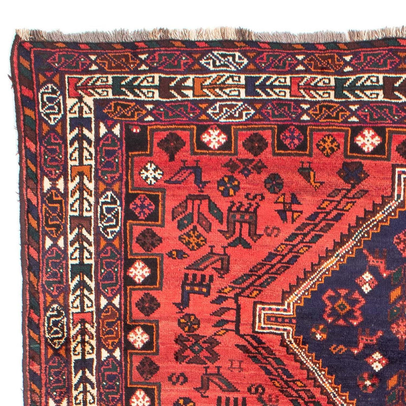 Shiraz Teppich 210x296cm - Perserteppich - hellrot