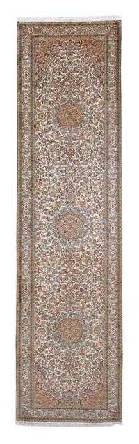 Kaschmir Seide Teppich 81x316cm - Orientteppich - beige – product image