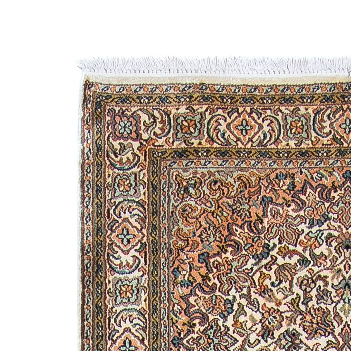 Kaschmir Seide Teppich 81x316cm - Orientteppich - beige