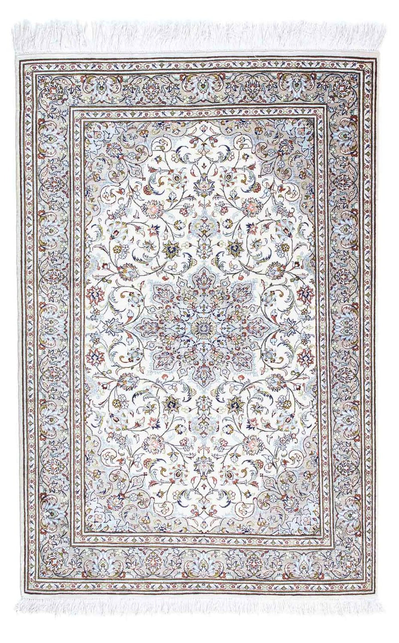 Ghom Teppich 80x121cm - Perserteppich - beige