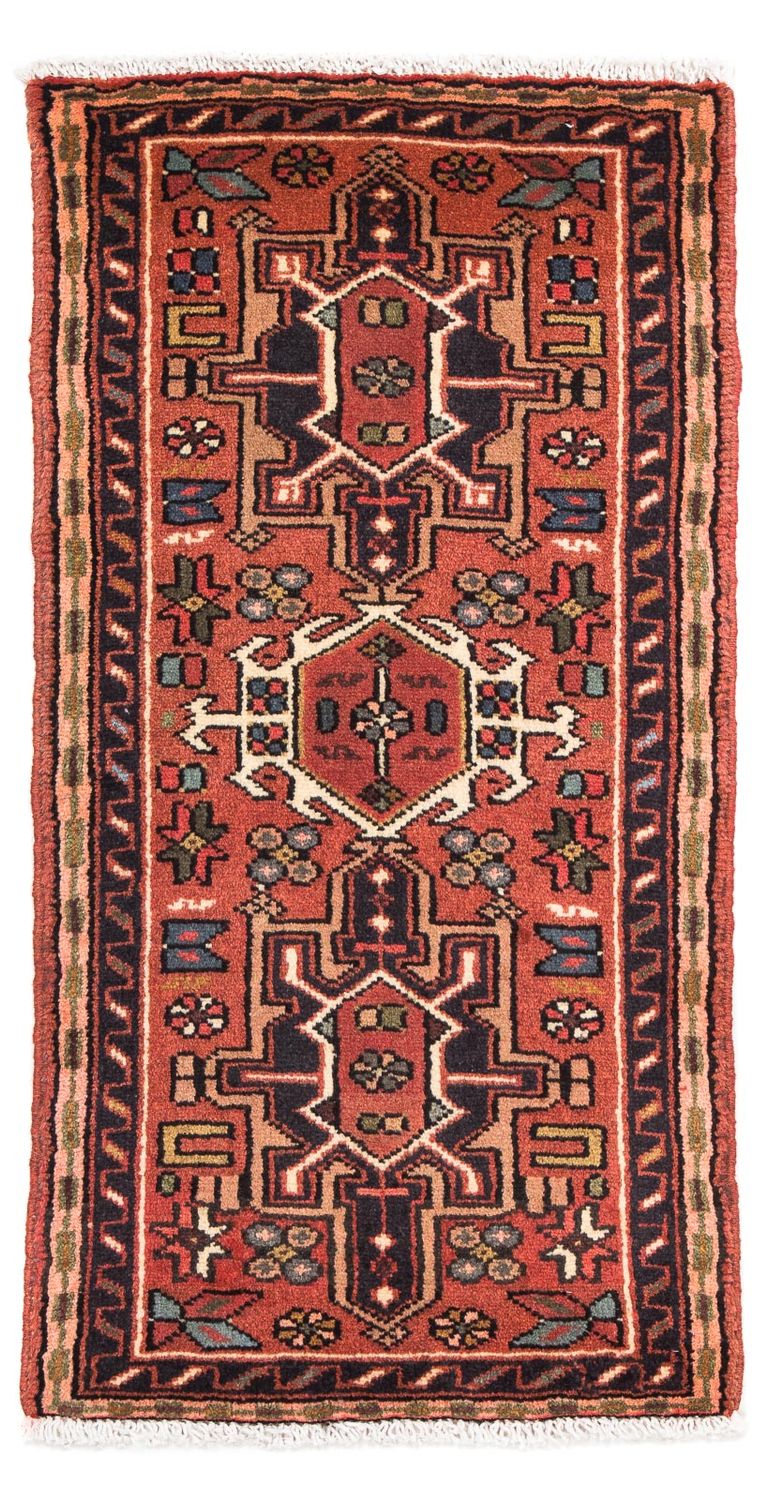Qaraja Teppich 55x108cm - Perserteppich - braun
