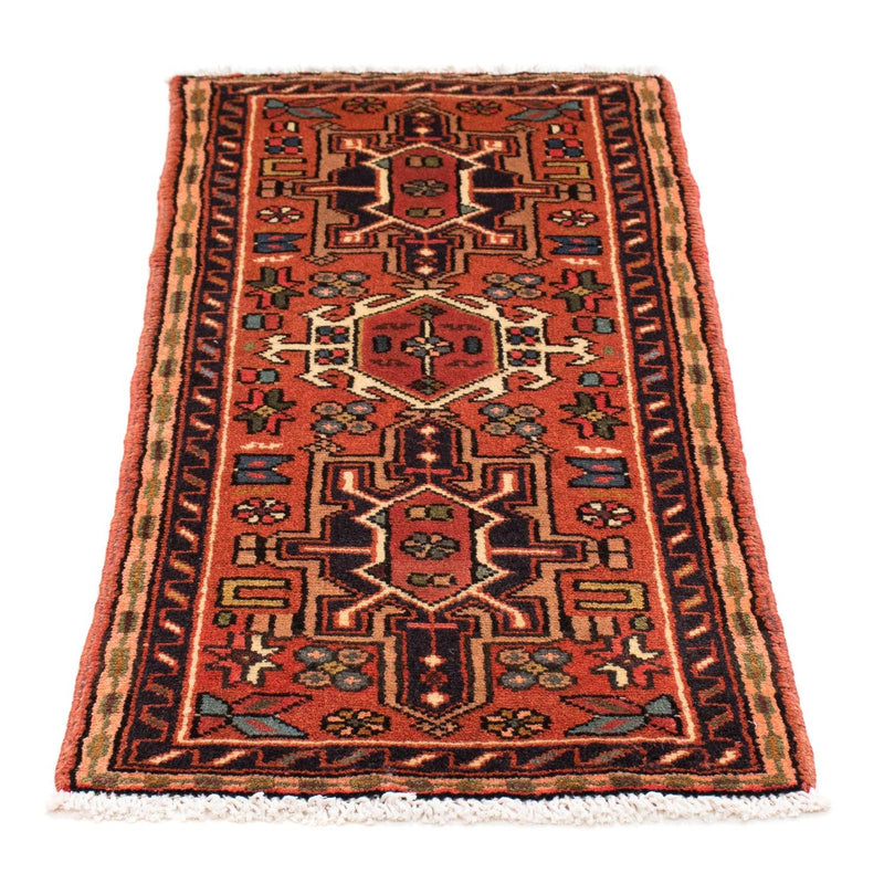 Qaraja Teppich 55x108cm - Perserteppich - braun