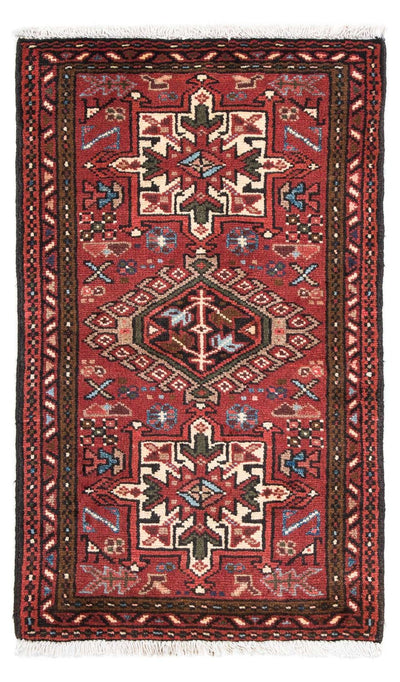 Qaraja Teppich 64x106cm - Perserteppich - dunkelrot