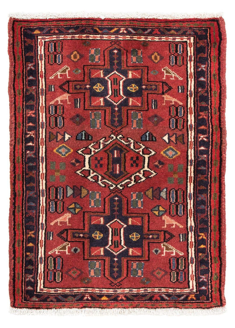 Qaraja Teppich 70x100cm - Perserteppich - braun