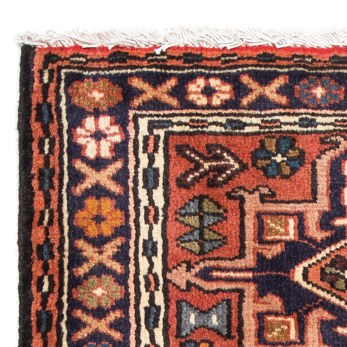 Qaraja Teppich 70x95cm - Perserteppich - hellrot