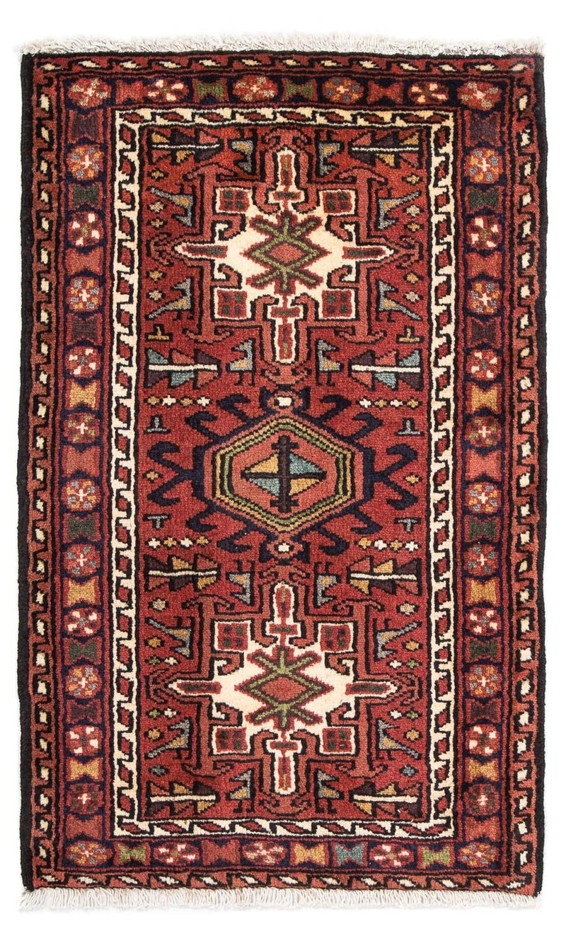 Qaraja Teppich 67x105cm - Perserteppich - braun