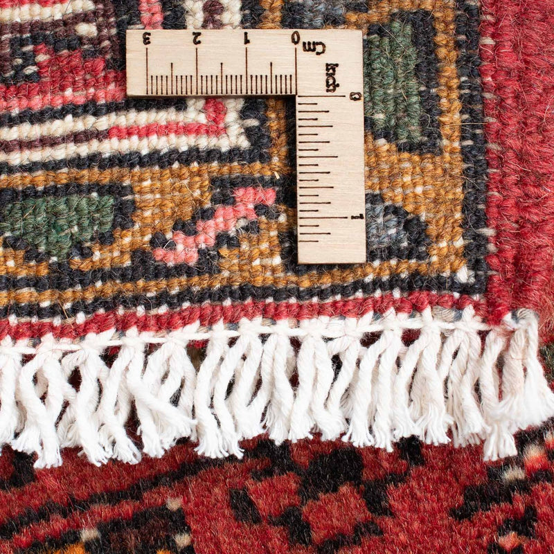 Qaraja Teppich 60x105cm - Perserteppich - dunkelrot