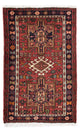 Qaraja Teppich 72x110cm - Perserteppich - dunkelrot