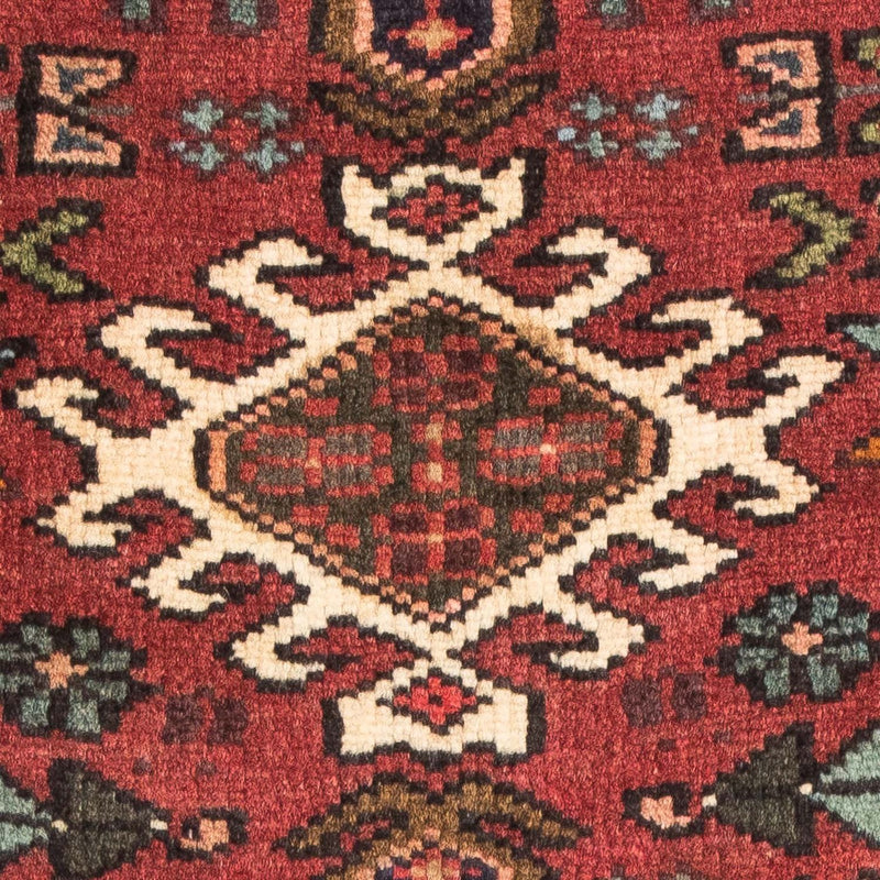 Qaraja Teppich 72x110cm - Perserteppich - dunkelrot
