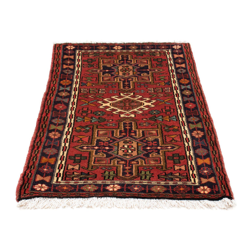 Qaraja Teppich 72x110cm - Perserteppich - dunkelrot