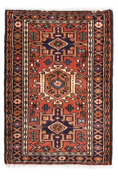 Qaraja Teppich 70x98cm - Perserteppich - rost