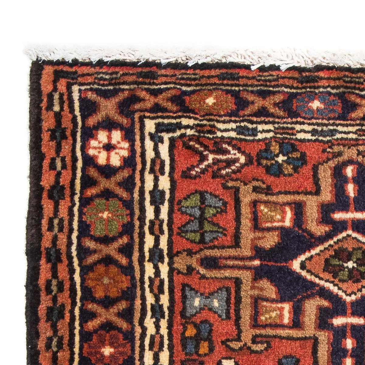 Qaraja Teppich 70x98cm - Perserteppich - rost