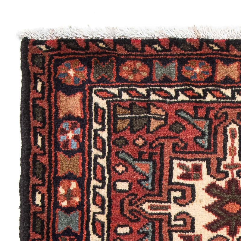 Qaraja Teppich 67x100cm - Perserteppich - dunkelrot