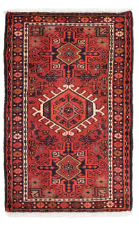 Qaraja Teppich 65x105cm - Perserteppich - dunkelrot – product image