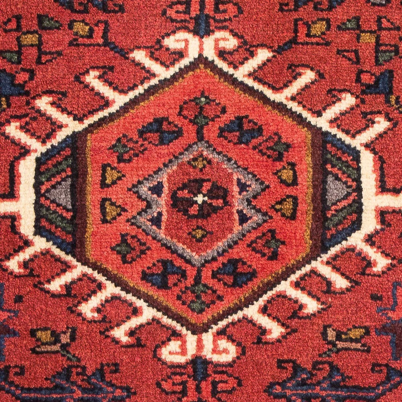 Qaraja Teppich 65x105cm - Perserteppich - dunkelrot
