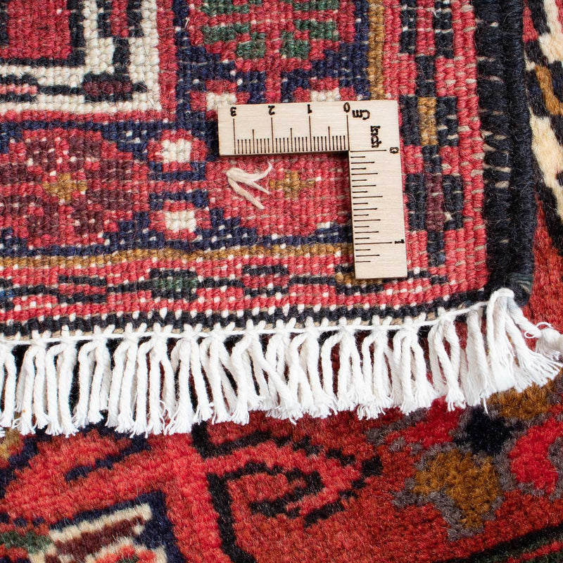 Qaraja Teppich 65x105cm - Perserteppich - dunkelrot