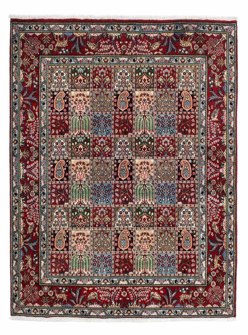Moud Teppich 149x196cm - Perserteppich - dunkelrot