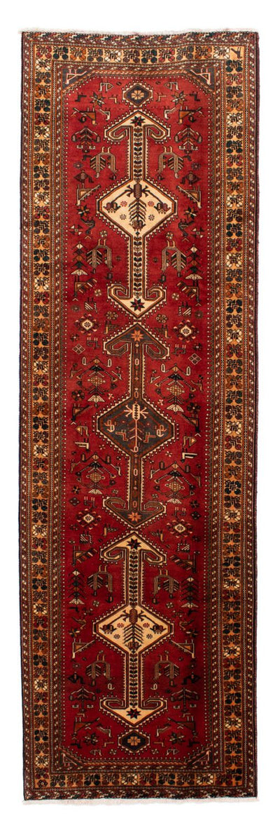 Ghashghai Teppich 108x361cm - Perserteppich - dunkelrot