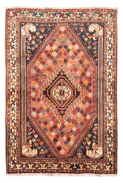 Shiraz Teppich 112x160cm - Perserteppich - hellrot