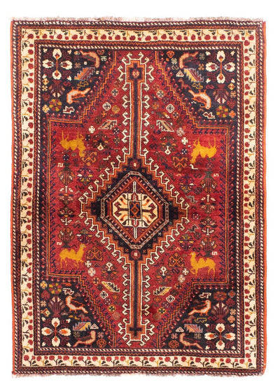 Shiraz Teppich 113x165cm - Perserteppich - dunkelrot