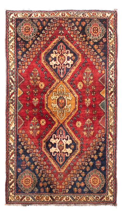 Shiraz Teppich 110x187cm - Perserteppich - dunkelrot