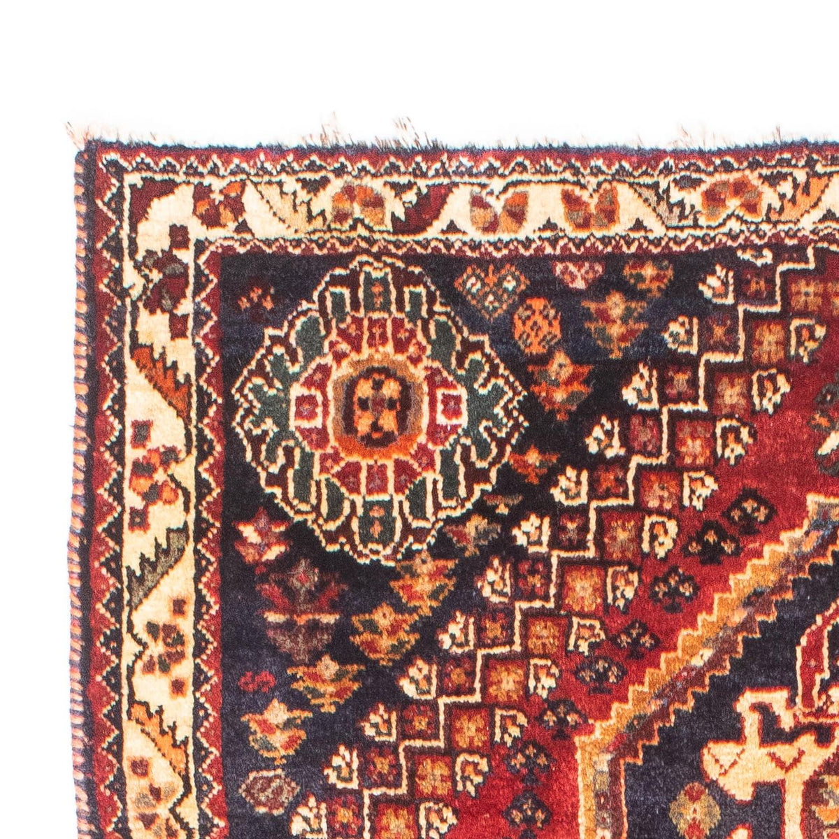Shiraz Teppich 110x187cm - Perserteppich - dunkelrot