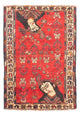 Shiraz Teppich 110x155cm - Perserteppich - dunkelrot