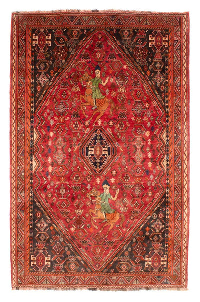 Ghashghai Teppich 188x292cm - Perserteppich - rot