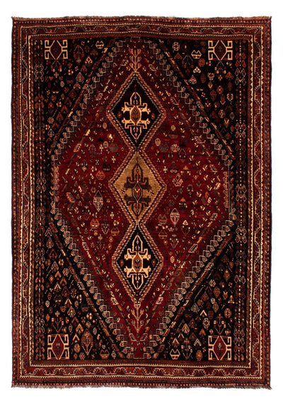 Shiraz Teppich 187x266cm - Perserteppich - dunkelrot