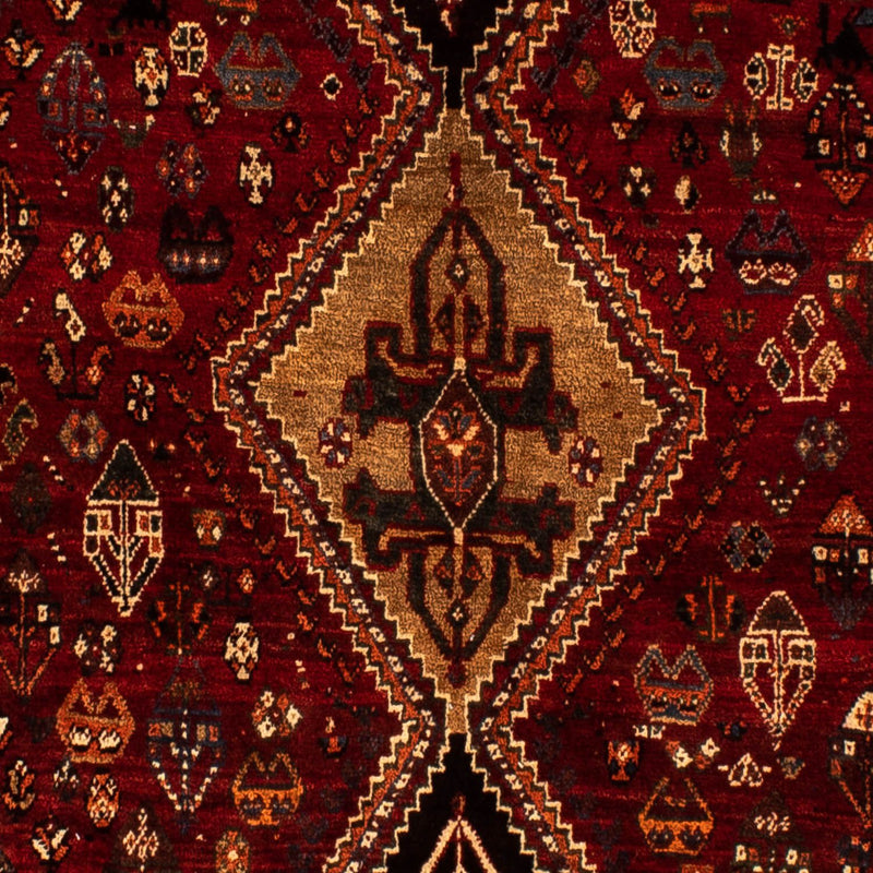 Shiraz Teppich 187x266cm - Perserteppich - dunkelrot