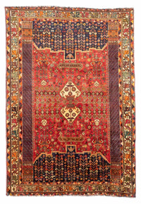 Shiraz Teppich 185x283cm - Perserteppich - rot – product image