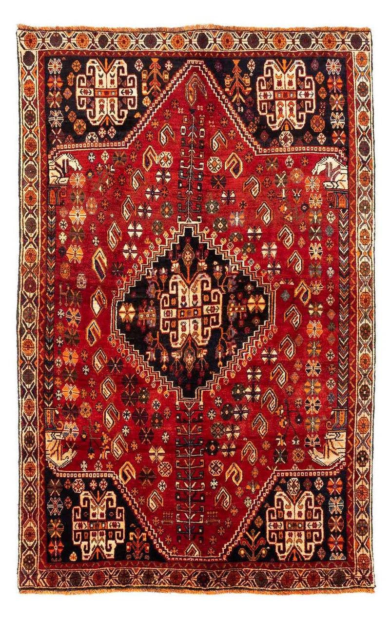 Shiraz Teppich 153x247cm - Perserteppich - dunkelrot