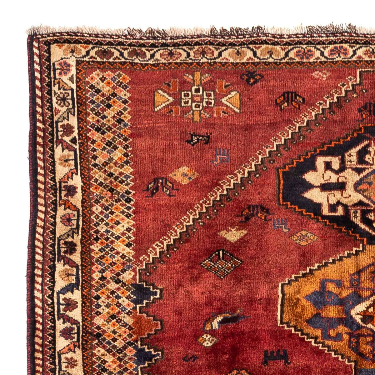 Shiraz Teppich 174x238cm - Perserteppich - dunkelrot