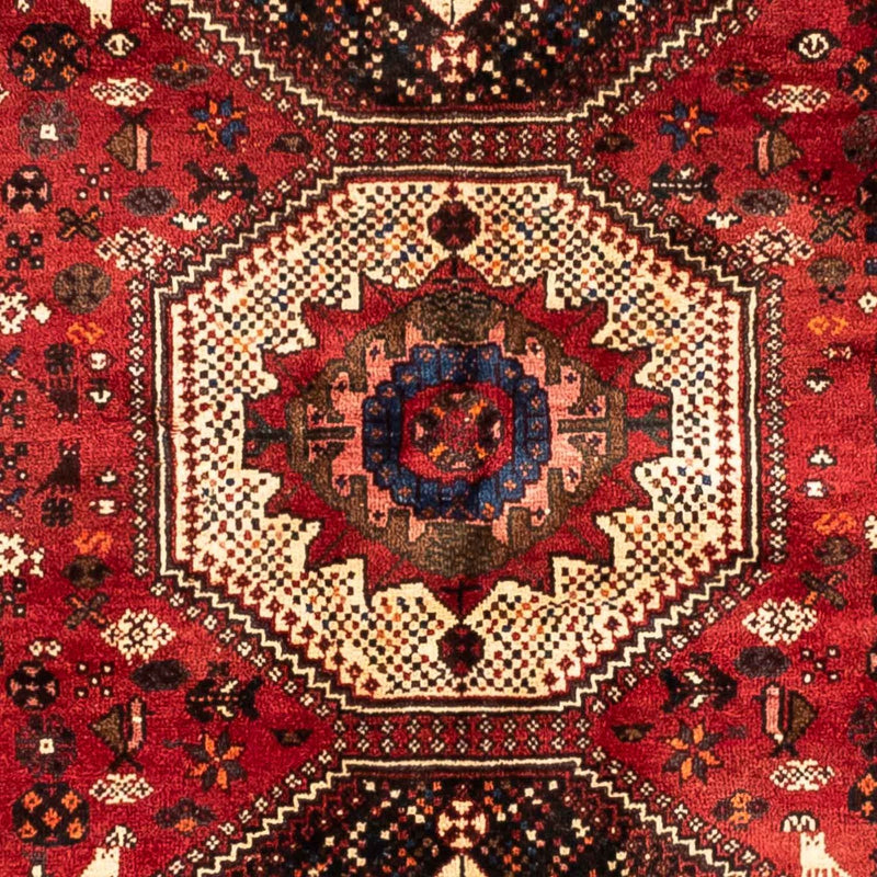 Shiraz Teppich 183x244cm - Perserteppich - dunkelrot