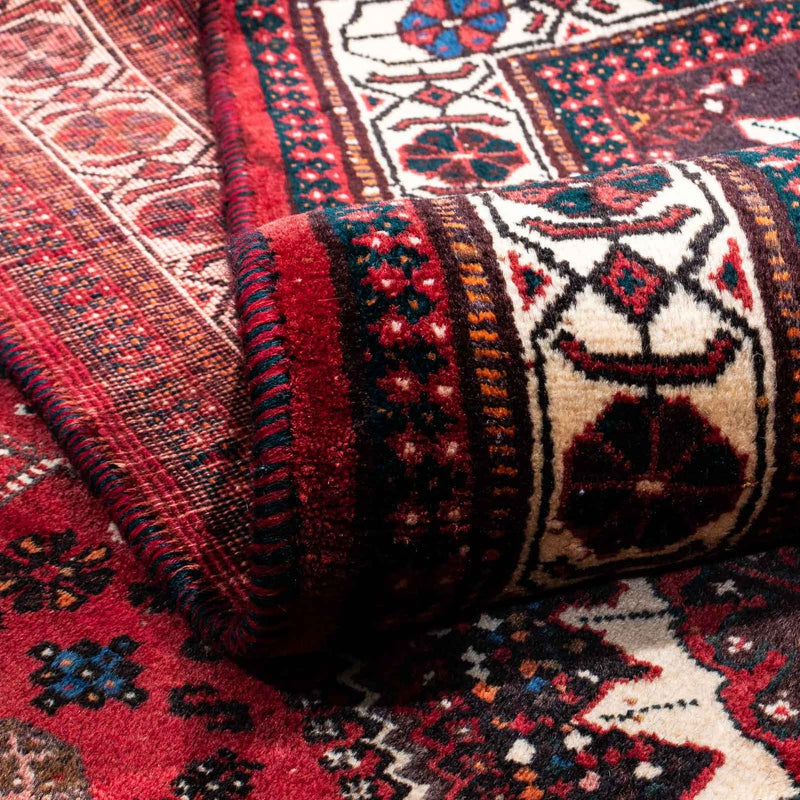 Shiraz Teppich 183x244cm - Perserteppich - dunkelrot