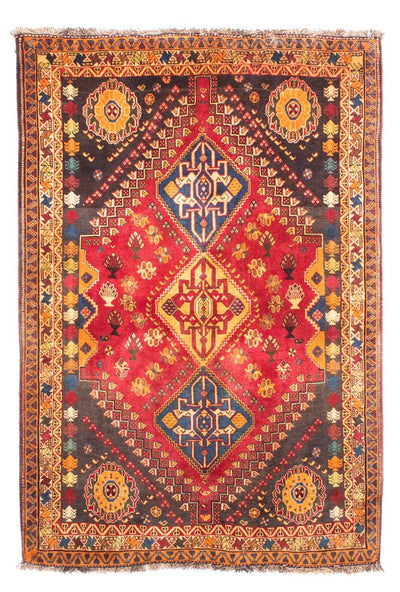 Shiraz Teppich 120x175cm - Perserteppich - dunkelrot