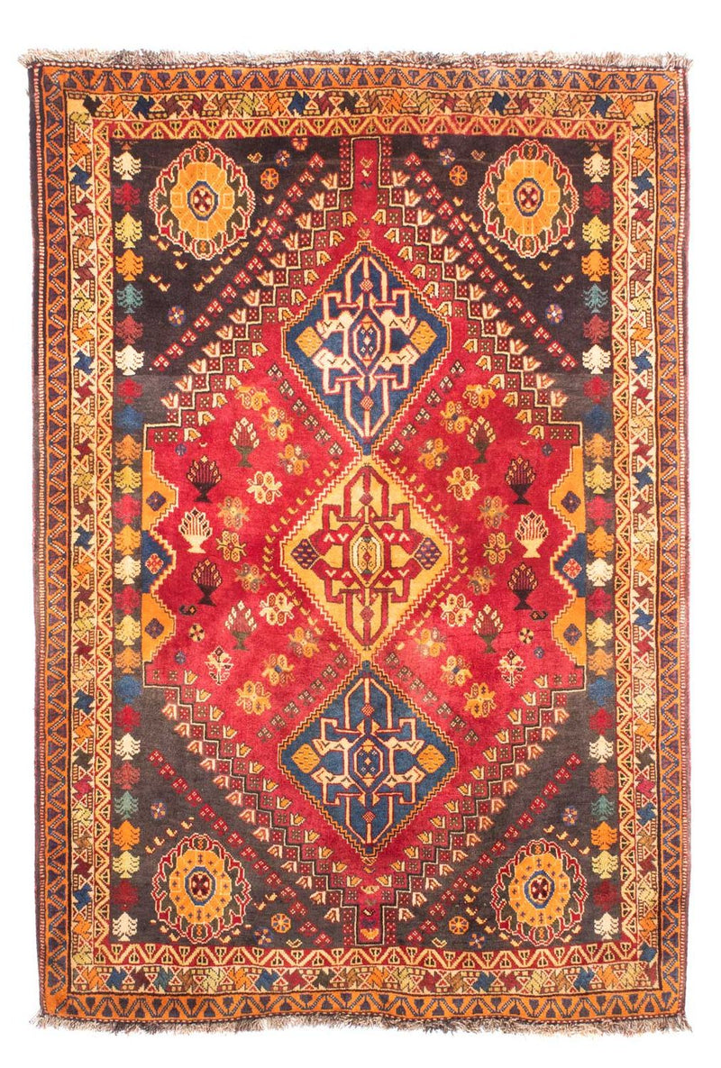 Shiraz Teppich 120x175cm - Perserteppich - dunkelrot