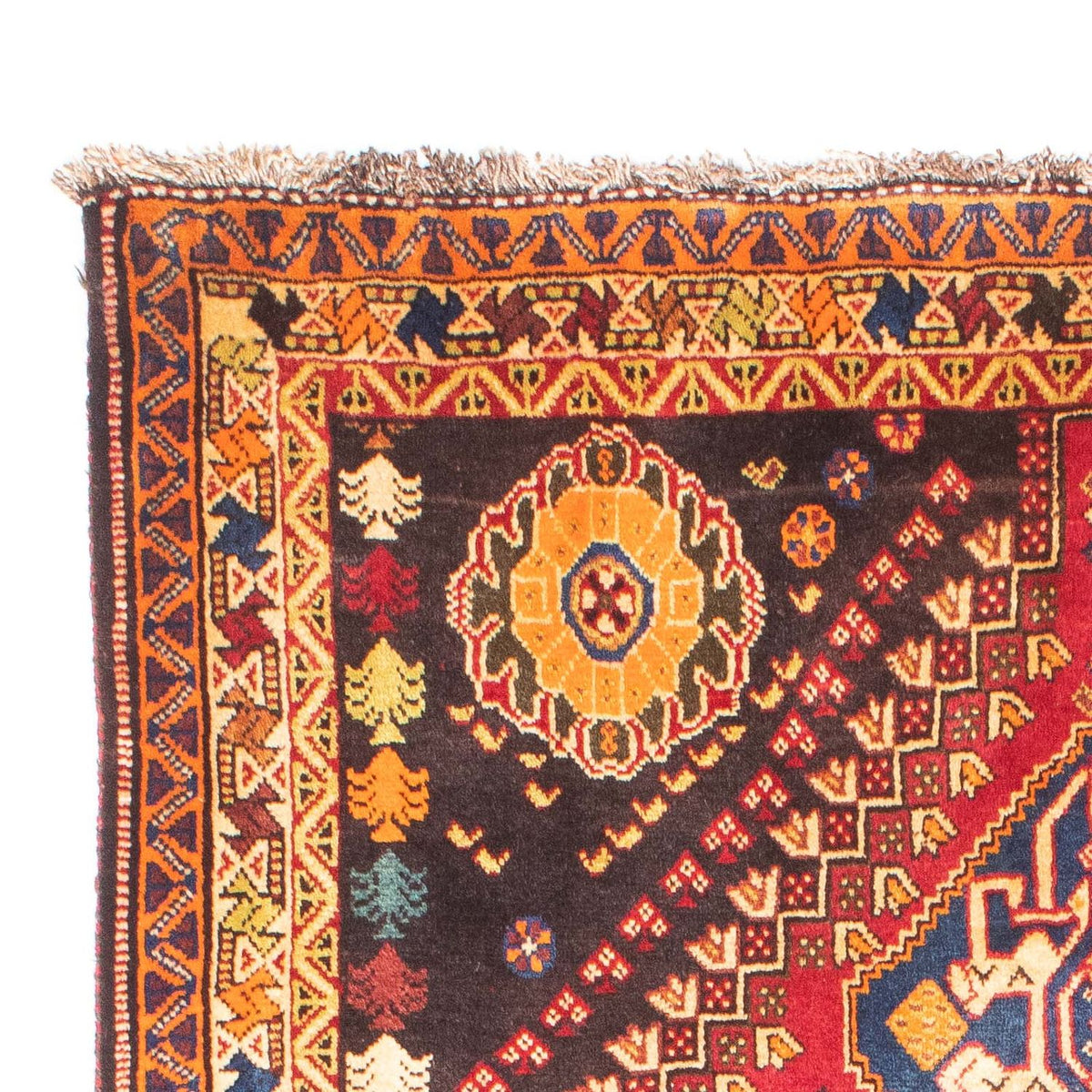 Shiraz Teppich 120x175cm - Perserteppich - dunkelrot