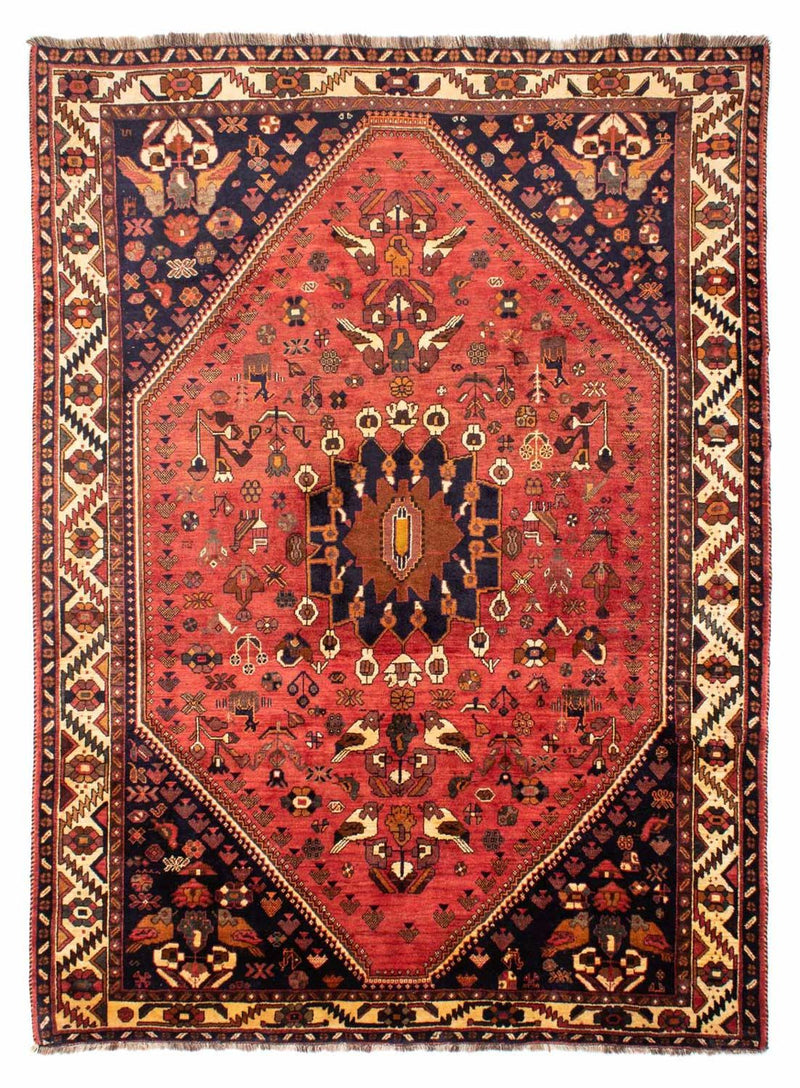 Shiraz Teppich 220x305cm - Perserteppich - hellrot