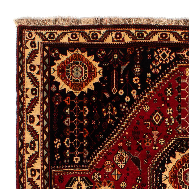 Shiraz Teppich 210x295cm - Perserteppich - dunkelrot