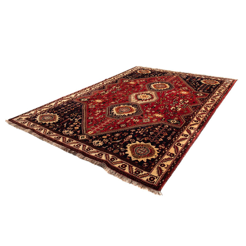 Shiraz Teppich 210x295cm - Perserteppich - dunkelrot