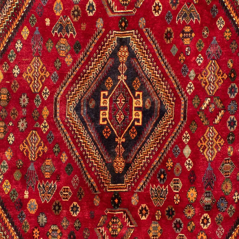 Shiraz Teppich 190x272cm - Perserteppich - dunkelrot